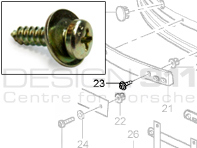 Number plate holder screw for Porsche - 90007301301, 90014315102 Number plate holder screw for Porsche - 90007301301, 90014315102