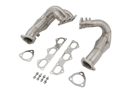 Exhaust racing headers with cat bypass for Porsche 718 GT4 / SPYDER / GTS 4.0L - 982254017F, 982254017FX, 982254018F, 982254018FX, 982254017C, 982254017CX, 982254017D, 982254017DX, 982254017E, 982254017EX, 982254018C, 982254018CX, 982254018D, 982254018DX, 982254018E, 982254018EX