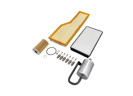 发动机维修套件 - 空气/燃油/机油滤清器、火花塞等 - 适用于保时捷 996-1 Carrera 4 3.4L 1999-2001 - 99610722552, 99610722553, 99610731351, 0PB115499A, 90012310630, 99611013152, 99657221901, 99657221902, 99757121901, 99757121902, 99657121903, 99757121900, 99917020791, 99611025352