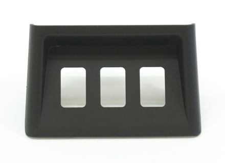 Centre console switch housing 3 button type. Porsche 993 - 99363207110, 99363207111, 99363207112, 99363207113, 99363207114, 99363207115, 99363207117, 99363207118, 99363207119, 99363207120