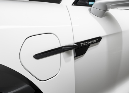 TechArt Trim Cover with TECHART logo. Porsche 9J1.1 / 9J1.2 Taycan - 09J.100.360.009 - 09J.100.360.009