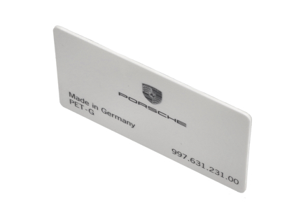 Kaart om mistlamp los te laten. Porsche 997 - 99763123100