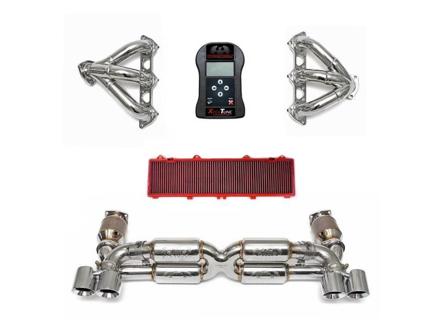 Fabspeed STREET Abgasanlage Performance-Paket, MIT ECU-Upgrade. Porsche 997 GT2 (2008–2009) - 99711102680, 99711300980, 99711301080, 99611110176, 99611110276 - FS.POR.997GT2.SSX, FS.POR.997GT2.SHDR, FB473/04, FS.POR.997GT2.ET