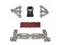 Fabspeed STREET Abgasanlage Performance-Paket, MIT ECU-Upgrade. Porsche 997 GT2 (2008–2009) - 99711102680, 99711300980, 99711301080, 99611110176, 99611110276 - FS.POR.997GT2.SSX, FS.POR.997GT2.SHDR, FB473/04, FS.POR.997GT2.ET