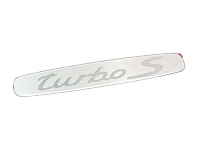 Logo plate for side sill inner cover. Porsche 991 Turbo / Turbo S - 99155575304, 99155575307 Logo plate for side sill inner cover. Porsche 991 Turbo / Turbo S - 99155575304, 99155575307