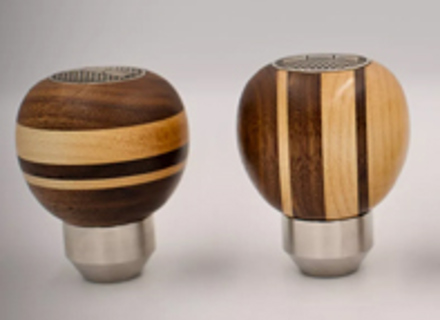 Pomello del cambio in legno di noce e acero. Porsche 356 - 69542419100, 69542419100/2