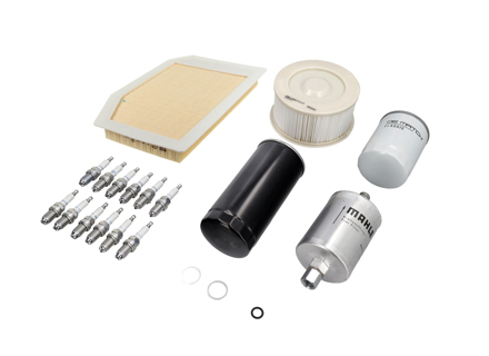 Engine Service Kit - Air/Fuel/Oil Filters, Spark Plugs & More - for Porsche 993 Carrera/Carrera S/Carrera 4/Carrera 4S/Carrera RS 1994-1998 - 99320720102, 99320720103, 99310720300, 99310720302, 99310720303, 99310720305, 92811025304, 92811025307, 99311032700, 99311032701, 99357247900, 90012311830, 99917018390, 99310090100, 99970126940
