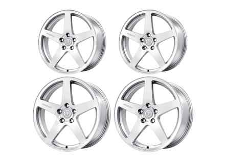 DD1 5-Bolt Alloy Wheel Set Gloss Silver. Porsche 992.1 GTS - 992.25.21.R.GS, 992.25.20.F.GS