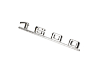 Stemma posteriore '1600', colore argento. Porsche 356 - 64455931200
