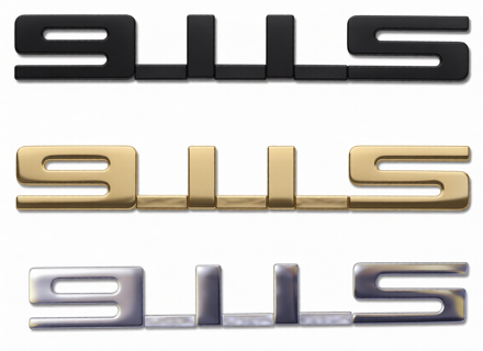 911S - Badge. Porsche 911 1965-76 - 90155930850, 90155930851, 90155930852, 90155930821, 90155930820, 90155930851, 90155930824, 90155930823