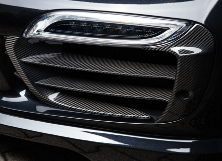 TechArt 碳纤维前保险杠格栅气叶。保时捷 991.1 涡轮增压 - 091.121.194.009G, 091.121.194.009