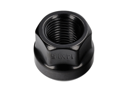 Wheel nut (Open Ended) Ball Seat R14 (Black Finish) fits various Porsche models - 1160400600, 90018200101, N  0201121, N0201121