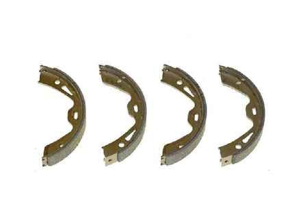 Handbrake shoes (set of 4). Porsche Panamera 970 / 981 Boxster / 981C Cayman / 991 Carrera - 97035299300, 97035299301, 97035299302, 298698533, 971698533, 971698533C, 971698533E, 971698533AA, 971698533D, 9Y0698533A, 9Y0698533AA, 97035299303, 971698533A, 971698533B, 10990.155.5 - 10990.155.5