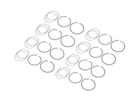 Piston ring set. Porsche 997 3.8L - 197837098, 3903MS-112