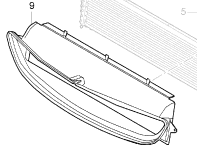 Air Duct for center radiator. Porsche 987 Boxster S - 99710603702, 53799, 8MK376729531, 8MK 376 729 531 Air Duct for center radiator. Porsche 987 Boxster S - 99710603702, 53799, 8MK376729531, 8MK 376 729 531