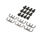 Placas de bloqueo de la carcasa del diferencial (6) y (12) x kit de pernos Porsche 911 / 914 / 924 - 90133228501