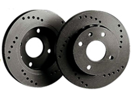 Black Diamond CROSS DRILLED Performance Dischi freno POSTERIORI. Porsche 964/944/968 - KBD 469, KBD469