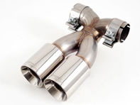 AWE Exhaust tail pipe set, Polished silver for Porsche 987 Cayman/S, Boxster/S - 3010-22014, 3010-11036, 3010-22014