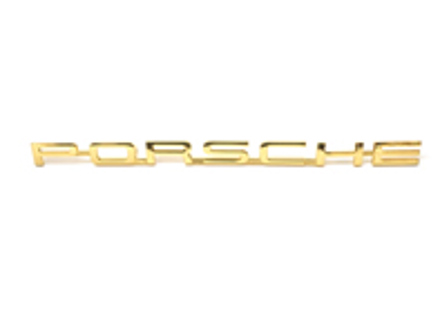 Rear badge 'PORSCHE', Gold. Porsche 356 - 64455930106