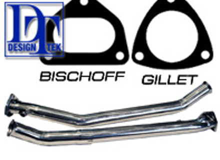 Exhaust Catalytic Converter Bypass Pipes for Porsche 993   DesignTek - 99311321316, 99311321338, 99311321344, 99311321343, 99311321317, 99311321337, 99311321321, 99311321334