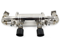 Race Exhaust switchable Porsche 991.2 Carrera with Black Diamond tail pipe finish - DesignTek - 9P1251053A, 9P1251053C - EX-PS991230T-2/101AT Race Exhaust switchable Porsche 991.2 Carrera with Black Diamond tail pipe finish - DesignTek - 9P1251053A, 9P1251053C - EX-PS991230T-2/101AT