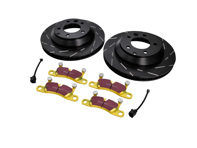 Set di dischi e pastiglie freno sportivi POSTERIORI. Porsche 958 Cayenne - 95861236550, 95535240131, 7L6615601D, 7L6615601J, 7L8615601C, 95535240130, 95835293900, PAA698451A