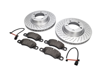 FRONT Brake Pads and Brake Disc Package Porsche 718 Textar - 99735140101, 99735140201, 98135193904, 99160916500