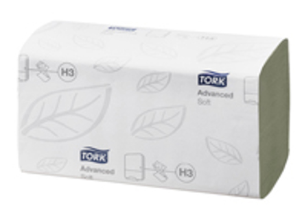 Asciugamani 2 veli piegati avanzati - Verde - 15 pacchi da 250 fogli - 290179