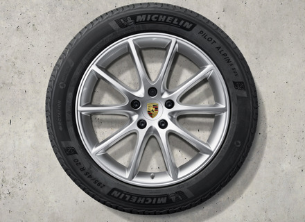 20' Cayenne Design alloy wheels and winter tyres Original Porsche - 9Y0044603AB, 9Y0044633AB