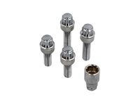 Kit de tornillos de bloqueo de rueda (Extralargos). Cromado para Porsche - 99736198009, PAF009593, 99136105700, WHT006980C, WHT006980A, 9A700698000