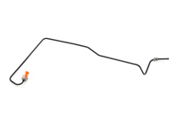 Brake line, Left. Porsche 997.1 C2 / C2S - 99735517511, 99735517510, 99735517502 Brake line, Left. Porsche 997.1 C2 / C2S - 99735517511, 99735517510, 99735517502
