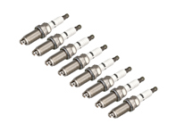 Spark plugs (PACK OF 8), Double-iridium. Porsche 957/958 Cayenne Turbo / 970 Panamera Turbo - 99917022890, 99917023690, 0242240637