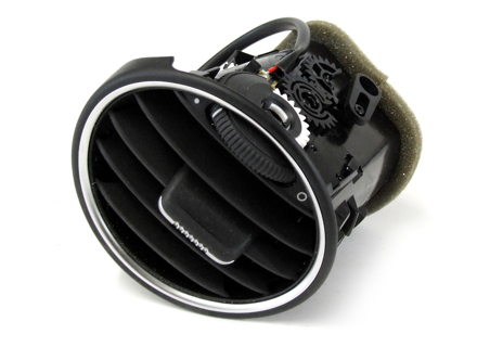 Side air vent, Black. Porsche 987 Boxster / 987C Cayman - 98755213106FRA, 98755213104FRA, 98755213111FRA