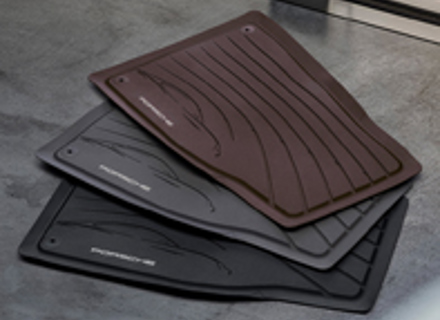 Rubber floor mats. Porsche Taycan LHD cars - 9J104480020, 9J104480020OS5, 9J104480020OU6, 9J104480020OW4