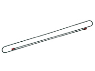 Linea freno, 2150mm. Porsche 356 con guida a sinistra - 69535260201, 10206253596 - 695 352 202 01, 1661501400 Linea freno, 2150mm. Porsche 356 con guida a sinistra - 69535260201, 10206253596 - 695 352 202 01, 1661501400