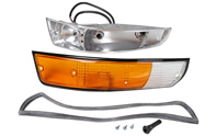 Indicator unit & lens front metal casing. Porsche 911 1972-73 - 90163140130, 90163140230 - 1695401970, 1695401980 Indicator unit & lens front metal casing. Porsche 911 1972-73 - 90163140130, 90163140230 - 1695401970, 1695401980
