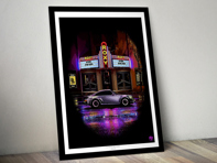 Porsche 911 '50 Years Of The G Series' poster in Black frame Porsche 911 '50 Years Of The G Series' poster in Black frame