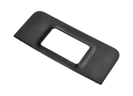 Achterklep slot cover, Satin black. Porsche 957 Cayenne - 955555520009B9