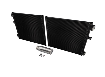 Kit de condenseur de radiateur de climatisation (Air Con). Porsche 991 turbo - 99157311104, 99970755741, 94457314301, 99970766040, 99970755641