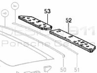Sunroof Cover. Porsche 911 / 964 - 91156402501, 91156402600
