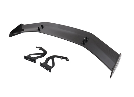 Aileron arrière/spoiler en fibre de carbone brillante style GT4 RS pour Porsche 718 (982) Cayman et Boxster 2017>> - 9GT825871AA3G, 9GT827867AOK1, 9GT827868AOK1, 9GT827465D, 9GT827466D