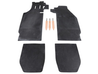 橡胶地垫套装，黑色。保时捷 911/912 LHD - 90255101120, 90155101223, 1601700610, 90155101220, 90255101120, 90255112120, 90255112220 - 1601700610