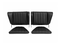 Rear Seat Set, Black Leather or Leatherette. Porsche 911 / 912 F-Model 1965–73