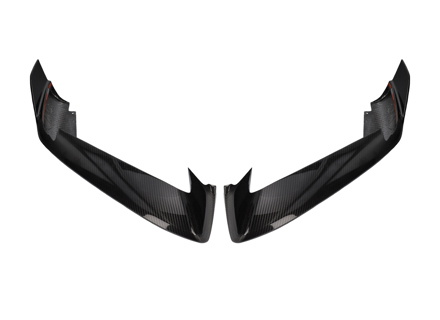 FRONT BUMPER CORNER SPLITTERS IN CARBON 992.1 - 992898010B, 992898010J - ML-YWW080-PRO