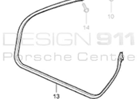 Door Seal. Porsche 996 Cabrio - 99653707504, 99653707604, 99653707605, 99653707505