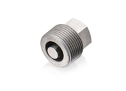 Tapón roscado de cabeza hexagonal con imán, galvanizado en plata. Porsche 356 - 51920116