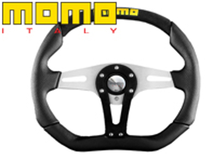 Steering Wheel Trek - Black Leather / Black - Momo - M11102935111R