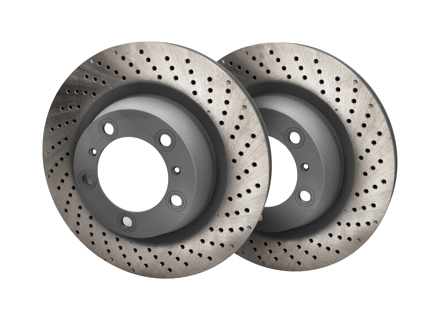 Rotore disco freno SET OF 2, posteriore. Porsche 991 3.4L (codice OE 99135240100 /99135240200) - 99135240100, 99135240200, 205861C, 205860C