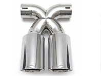 Exhaust Deluxe Dual Style Tail Pipe Polished Chrome. Porsche 987.2 Boxster / Cayman - 98711125730, 98711125831, 98711198130, 98711125860 Exhaust Deluxe Dual Style Tail Pipe Polished Chrome. Porsche 987.2 Boxster / Cayman - 98711125730, 98711125831, 98711198130, 98711125860