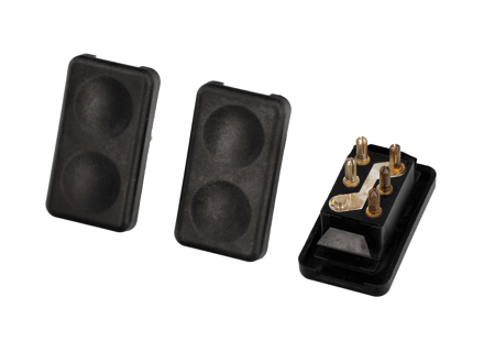 Elektrische raam schakelaar kit zwart. Porsche 924/944 - 47795962201C